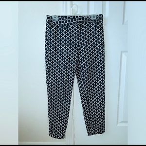 Black and white work pants for petite women
